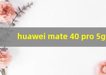 huawei mate 40 pro 5g参数